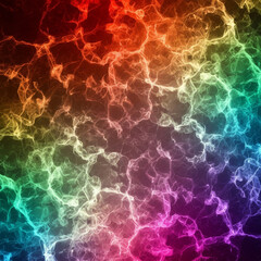 Fantastical Rainbow Gradient Bubble Texture, Light and Water Pattern