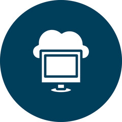 Cloud Computing Vector Icon Design
