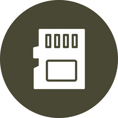 Mini Sd Card Vector Icon Design