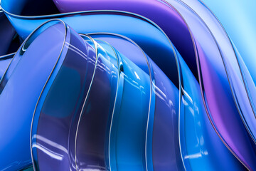 3D Futurism Digital Transformation abstract background