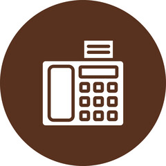 Fax Machine Vector Icon Design