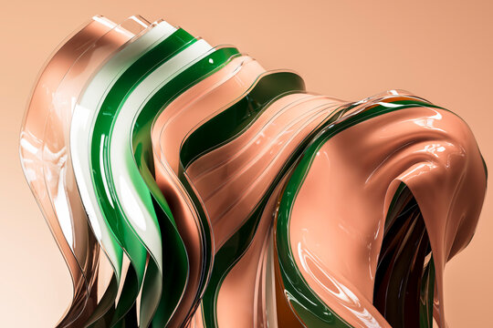 3D Artificial Intelligence Flow Waves