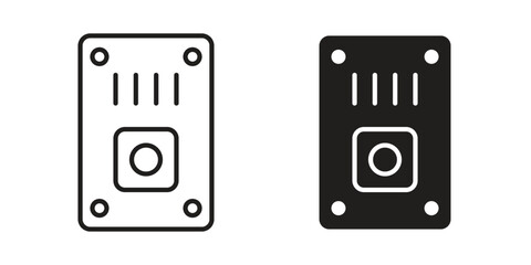 Doorbell icon vector collection. vector stock symbol illustrations
