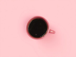 Pink coffee cup