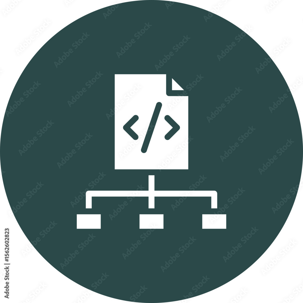 Sticker structure vector icon design