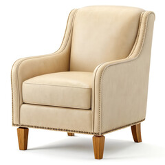 leather sofa isolated on white background