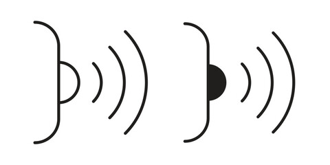 Infrared icon vector collection. vector stock symbol illustrations