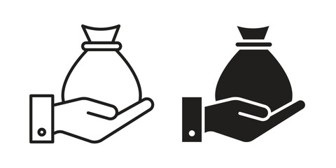 Inheritance law icon vector collection. vector stock symbol illustrations