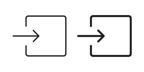 Inside icon vector collection. vector stock symbol illustrations