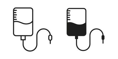 Intravenous icon vector collection. vector stock symbol illustrations