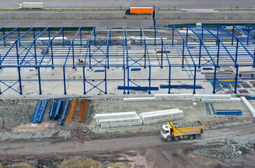 Steel Framed Building Site 