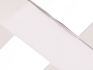 Open magazine, light-toned background