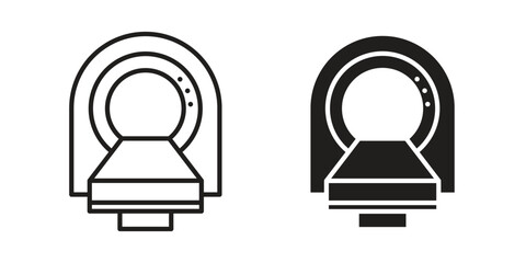 Tomography icon vector collection. vector stock symbol illustrations