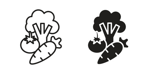 Vegetable icon vector, Symbol, logo illustrations