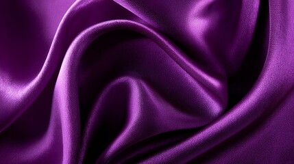 Obraz premium Draped Purple Satin Fabric Texture