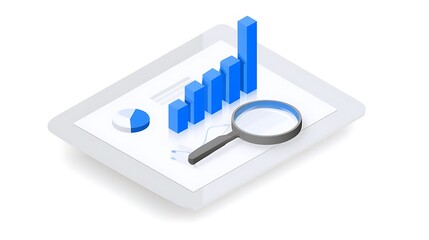 Data analysis, digital tablet