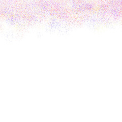 Obraz premium Falling colorful confetti on a white backdrop