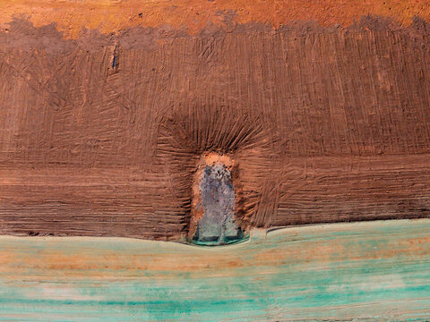 Abstract aerial art from a Lithium mine