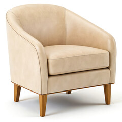 leather sofa isolated on white background