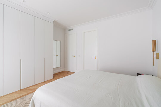 Wardrobe and doors in sleek modern bedroom design