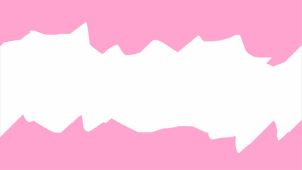 Abstract background with smooth white wave shape on soft pink backdrop. Minimal and modern design with clean layout, perfect for banners, presentations, or graphic templates.