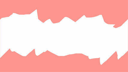 Abstract background with smooth white wave shape on soft red backdrop. Minimal and modern design with clean layout, perfect for banners, presentations, or graphic templates.