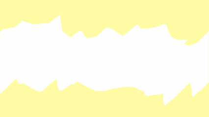 Abstract background with smooth white wave shape on soft yellow backdrop. Minimal and modern design with clean layout, perfect for banners, presentations, or graphic templates.