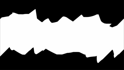 Abstract background with smooth white wave shape on black backdrop. Minimal and modern design with clean layout, perfect for banners, presentations, or graphic templates.