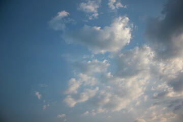 blue sky and white cloud