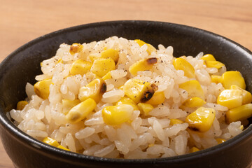 焼きとうもろこし　ご飯