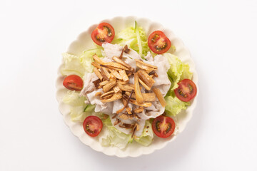 豚しゃぶサラダ　フライド　エシャレット