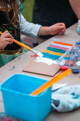 Creative Sparks Flying: Children Explore Art Through Painting, Drawing, Clay, Vibrant Colors, and Melodic Inspiration at School