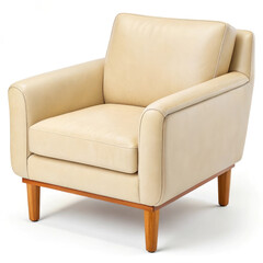 leather sofa isolated on white background