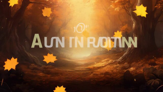 Gen-4 Turbo A banner featuring a captivating background, adorned with falling leaves in warm hues of orange, red, and gold, set against a soft, natural landscape&mdash;evoking the cozy, nostalgic atmosphere