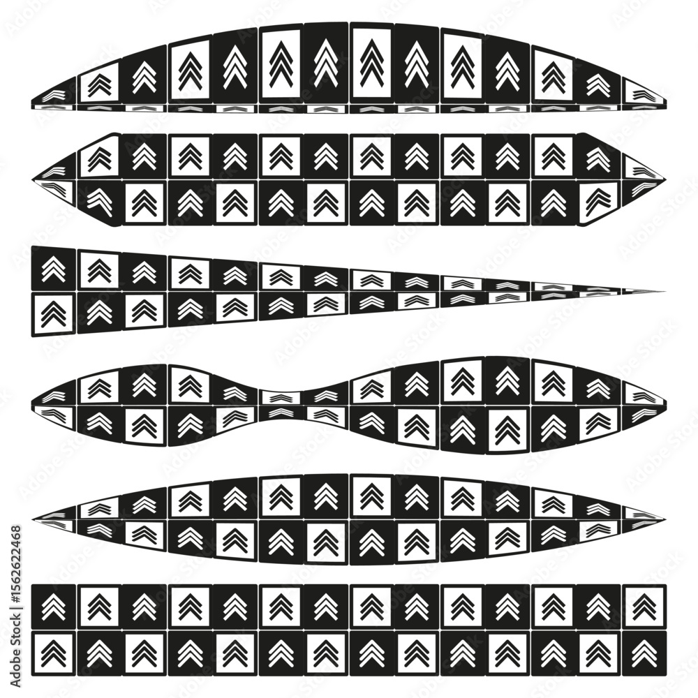 Poster elliptic collage frames. rounded photo slots. repeating layout vector. decorative grid design.