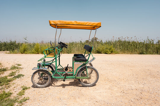 Quadricycle with Canopy. Summer travel