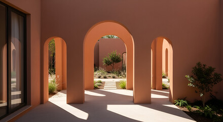 Mindful Minimalism with Terracotta Archways