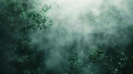 Obraz premium Misty forest background