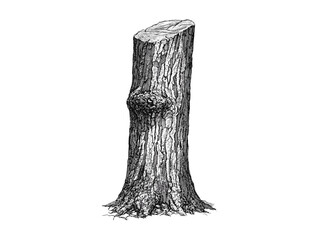 Willow tree trunk engraving, botanical vintage sketch, rustic woodland art, eco-friendly nature print, black hand-drawn style, retro tree decor, classic botanical illustration, trendy natural art