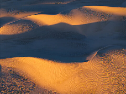 Dramatic Sand Dunes at sunset 