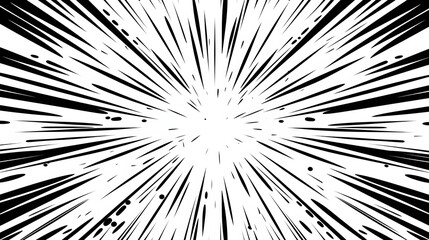 sticker cartoon flat vector comic shock lines