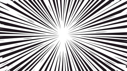 Obraz premium sticker cartoon flat vector comic shock lines