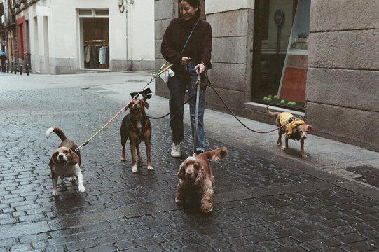 Film Photo Of City - walking 