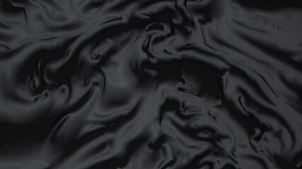 Luxurious black silk satin fabric flowing and waving, creating elegant folds and ripples in the smooth, shiny material, perfect for backgrounds and textures - Powered by Adobe
