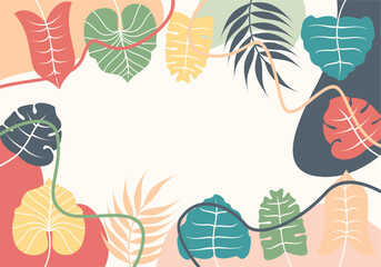 Organic shapes. Vector background for banner, poster