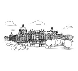 Line Art of Knightsbridge, London