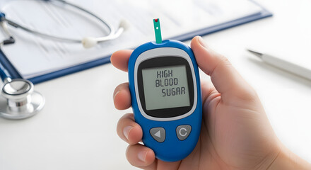 Blood Sugar Test with Glucometer