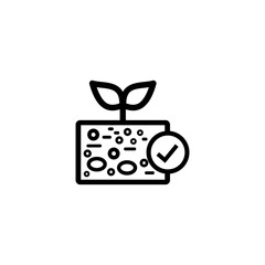 soil health icon or soil health symbol vector isolated. Best soil health icon vector for mobile apps, websites, design element and more about soil health.