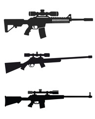 Sniper silhouette, sniper vector, sniper rifle vector, sniper gun logo.