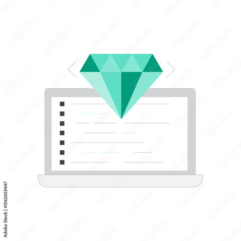 Poster abstract geometric icon representing clean code principles and software development